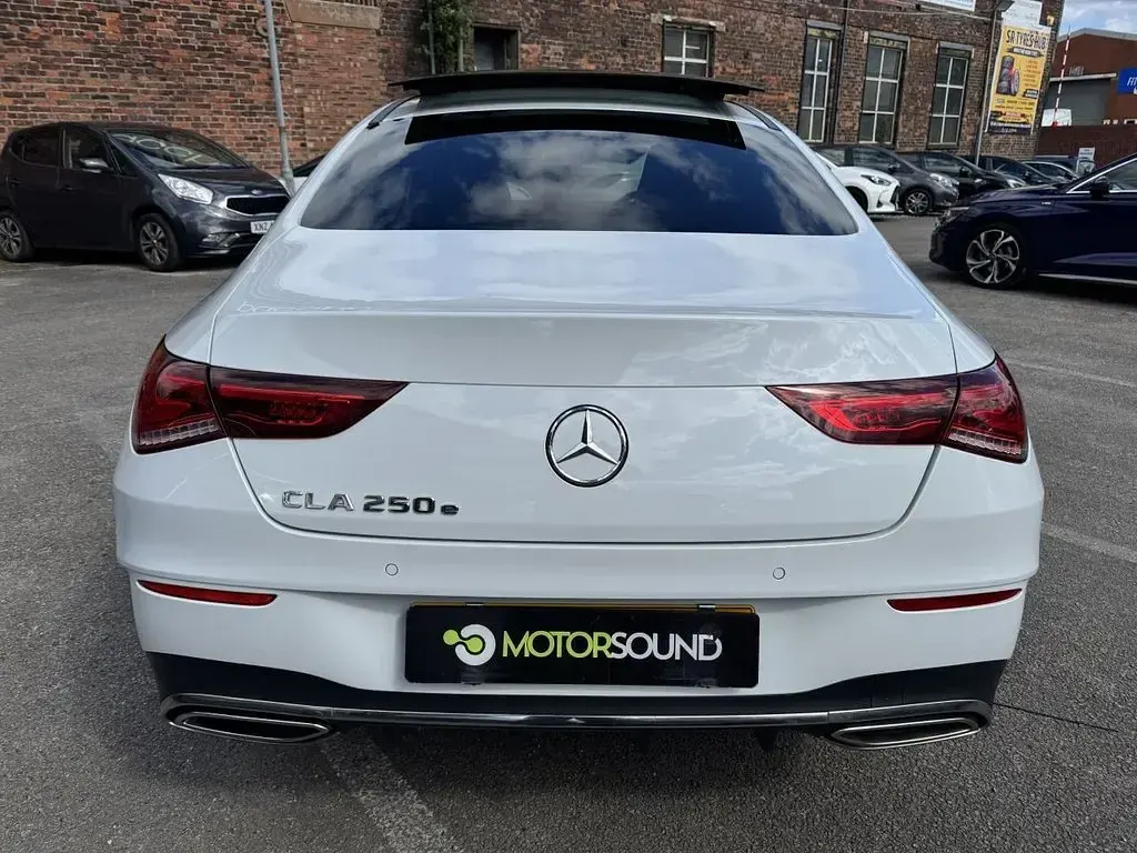 Used Mercedes CLA250e AMG Line Premium Plus 218 HP (160 kW) 2022 White Coupe