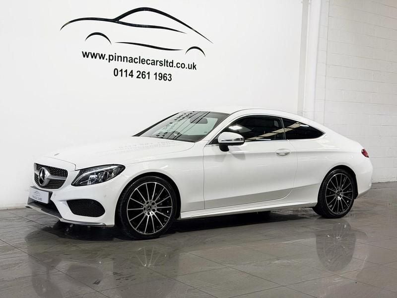 Used Mercedes C220 AMG line 170 HP (125 kW) 2016 White Coupe