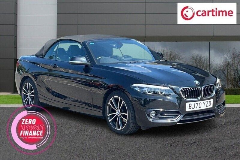 Black Used 2020 BMW 218 Sport Line Cabriolet | £16,750 (Fair price) - Image 1/2