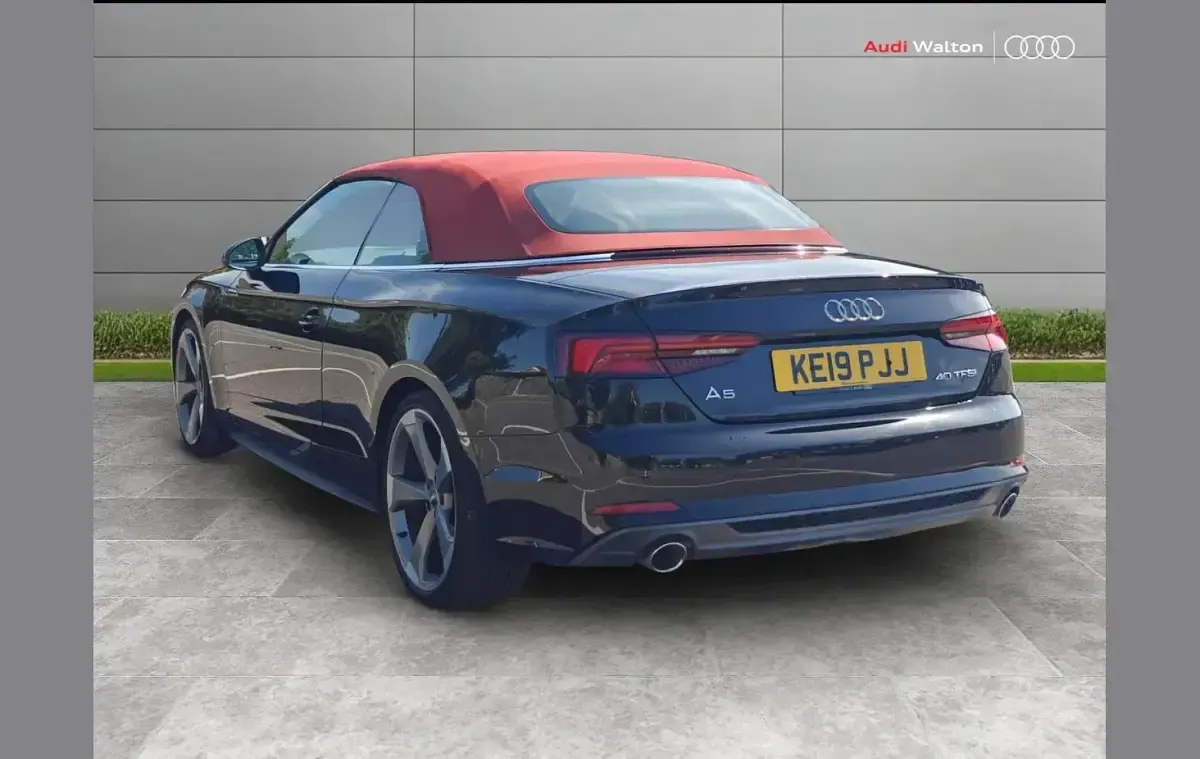 Used Audi A5 Cabriolet S-Line 187 HP (137 kW) 2019 Black Cabriolet