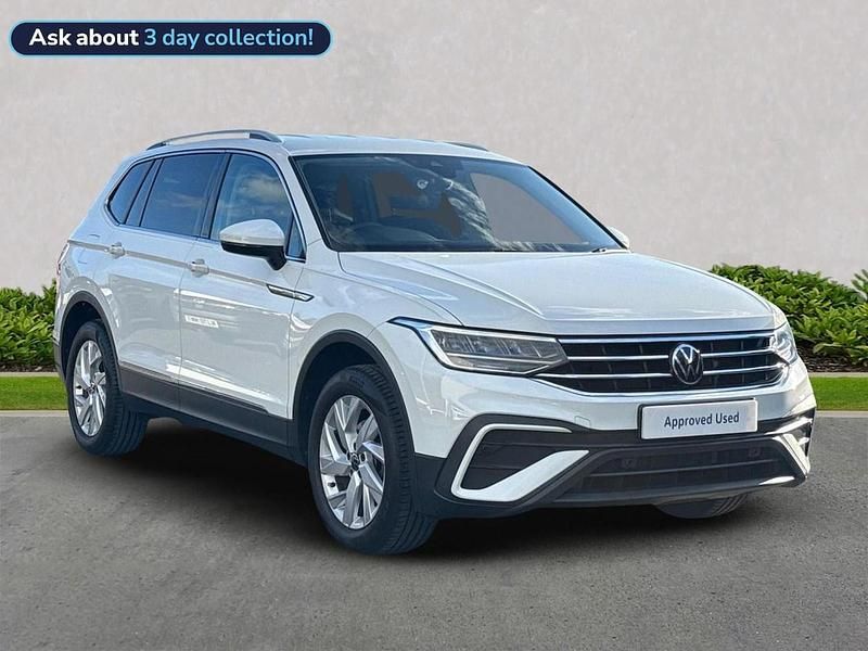 White Used 2022 VW Tiguan Allspace Life SUV | £25,298 (Fair price) - Image 1/4