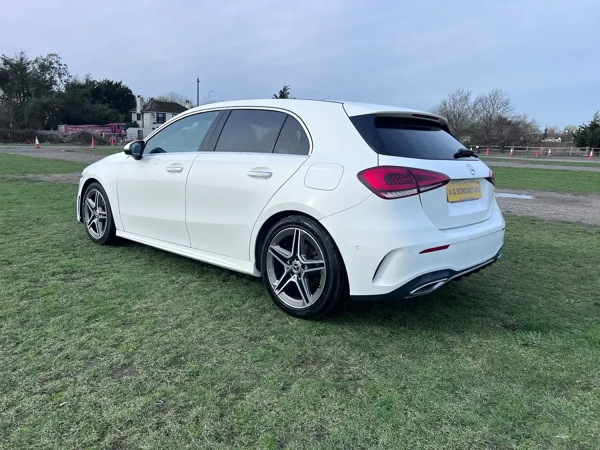 Used Mercedes A200 AMG line 150 HP (110 kW) 2019 White Hatchback