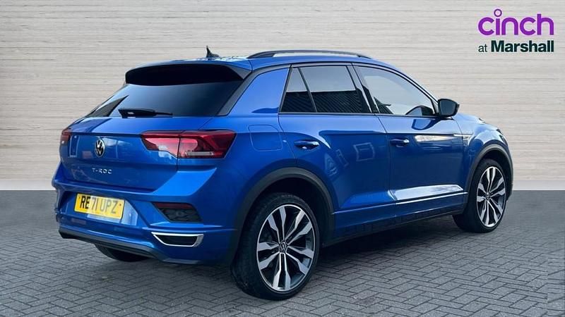 Used VW T-Roc R-line 150 HP (110 kW) 2021 Blue SUV