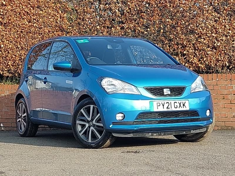 Used Seat Mii Electric 61 kW (83 HP) 2021 Blue Hatchback
