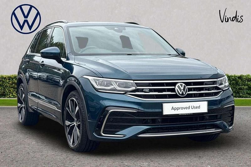 Blue Used 2021 VW Tiguan R-line SUV | £26,995 (Fair price) - Image 1/2