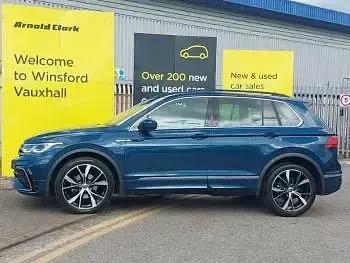 Used VW Tiguan R-line 150 HP (110 kW) 2021 Blue SUV