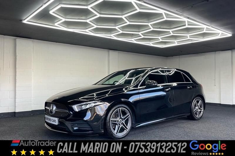 Used Mercedes A180 AMG line 136 HP (100 kW) 2021 Black Hatchback