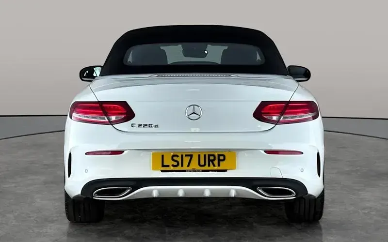 Used Mercedes C220 AMG line 170 HP (125 kW) 2017 White Cabriolet