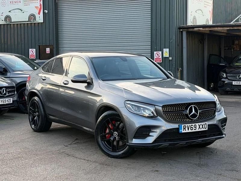 Used Mercedes GLC220 AMG line 170 HP (125 kW) 2019 Grey Coupe