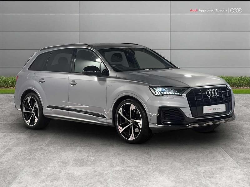 Silver Used 2022 Audi Q7 Black Edition SUV | £45,700 (Fair price) - Image 1/4