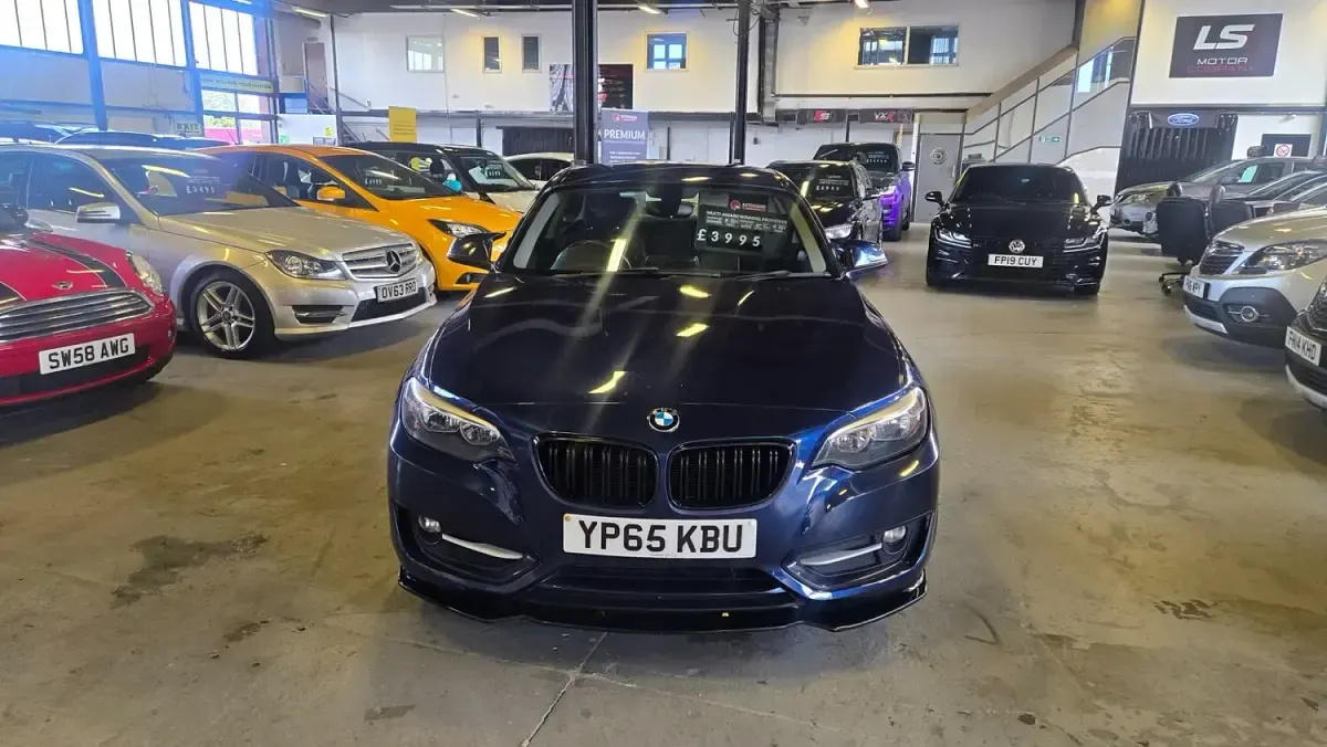 Used BMW 218 Sport Line 2015 Blue Coupe