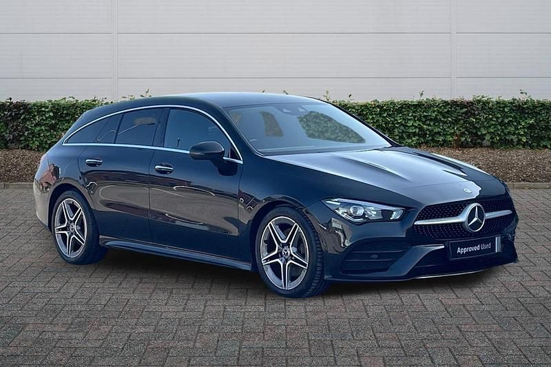 Used Mercedes CLA220 AMG Line Premium 2021 Cosmos black metallic Sedan