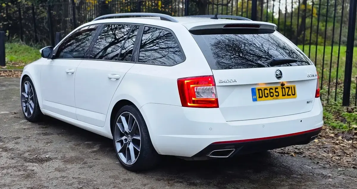 Used Skoda Octavia vRS 2015 White Estate