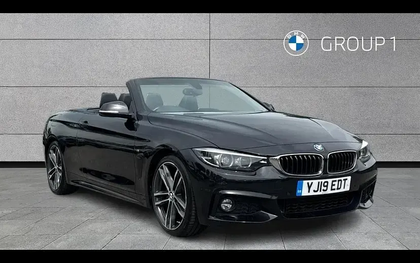 Used BMW 420 M Sport 184 HP (135 kW) 2019 Black sapphire metallic paint Cabriolet