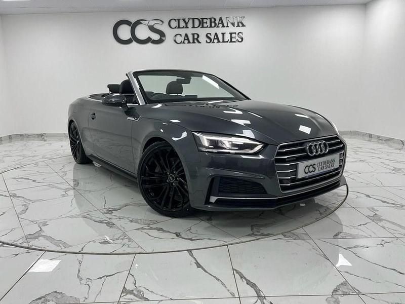 Grey Used 2018 Audi A5 Cabriolet S-Line Cabriolet | £17,495 (A bit pricey) - Image 1/4