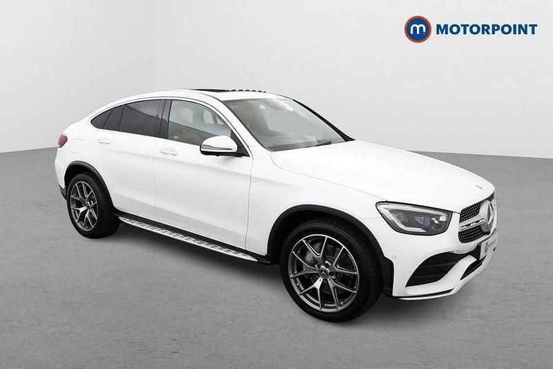 White Used 2021 Mercedes GLC300 AMG line Coupe | £34,449 (Fair price) - Image 1/4