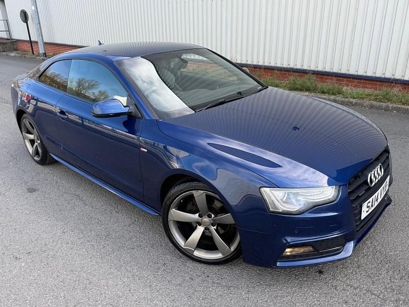 Used Audi A5 Black Edition 177 HP (130 kW) 2014 Blue Coupe