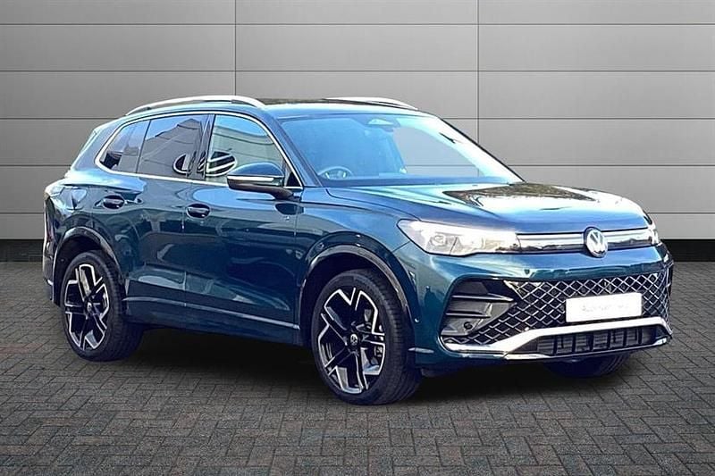 Nightshade blue Used 2024 VW Tiguan R-line SUV | £34,295 (Expensive) - Image 1/4