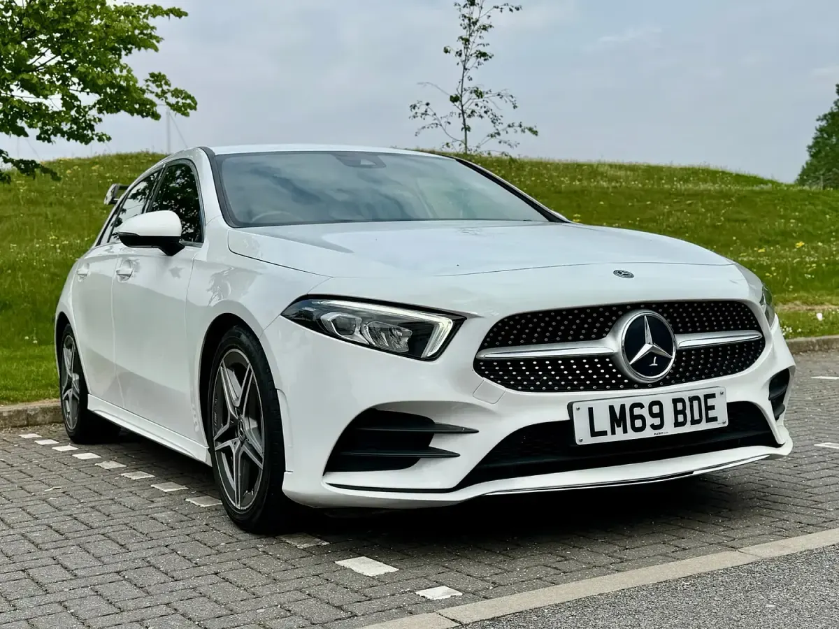 Used Mercedes A180 AMG line 2019 White Hatchback