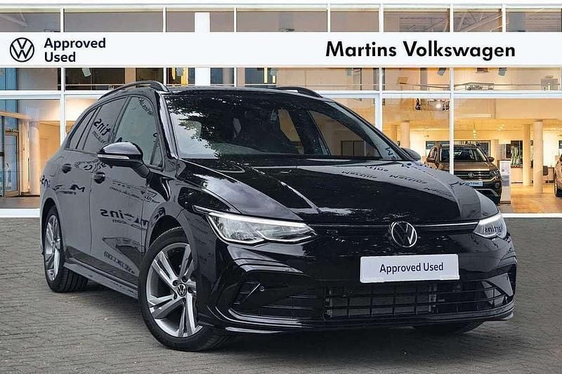 Black Used 2022 VW Golf VIII R-line Estate | £23,495 (Fair price) - Image 1/4