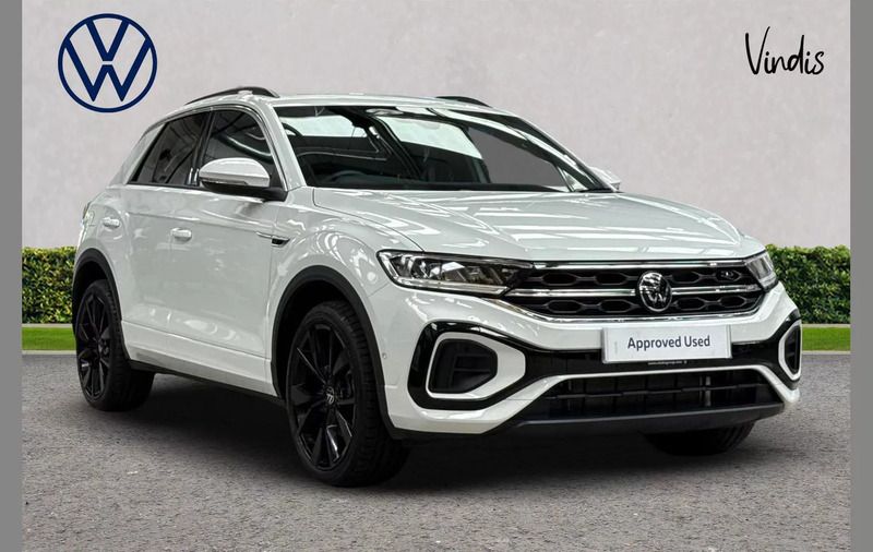 White Used 2024 VW T-Roc R-line SUV | £27,798 (A bit pricey) - Image 1/3