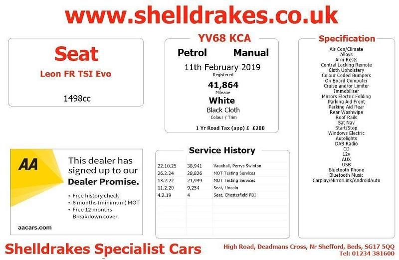 Used Seat Leon ST FR 2019 White Estate