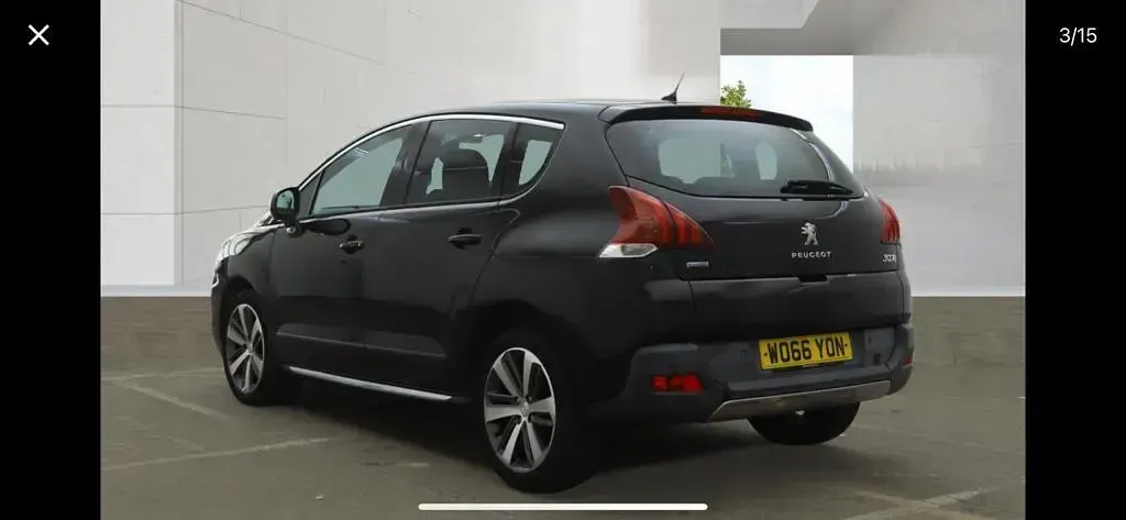 Used Peugeot 3008 Allure 120 HP (88 kW) 2017 Black SUV