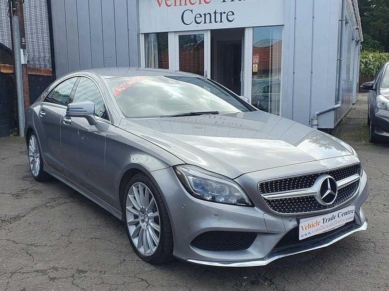 Silver Used 2015 Mercedes CLS220 AMG line Coupe | £13,498 (Fair price) - Image 1/4