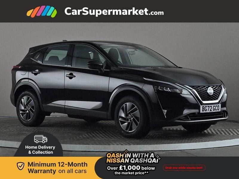 Black Used 2022 Nissan Qashqai Acenta Premium SUV | £14,897 (Good price) - Image 1/3