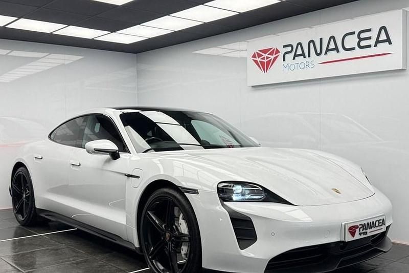 White Used 2020 Porsche Taycan Performance Package Sedan | £41,990 (Expensive) - Image 1/1