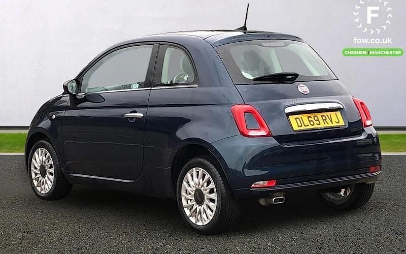 Used Fiat 500 Lounge 69 HP (50 kW) 2019 Blue Hatchback