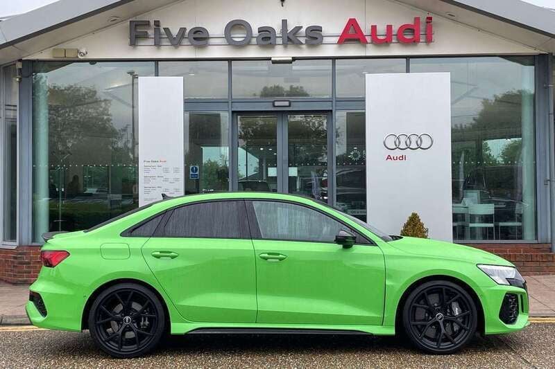 Green Used 2022 Audi RS3 Sport Hatchback | £48,490 (Fair price) - Image 1/4