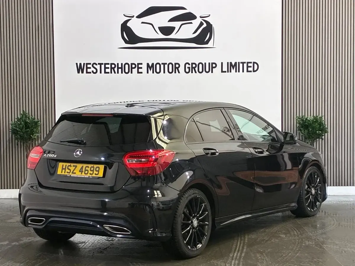Used Mercedes A200 AMG line 2016 Black Hatchback