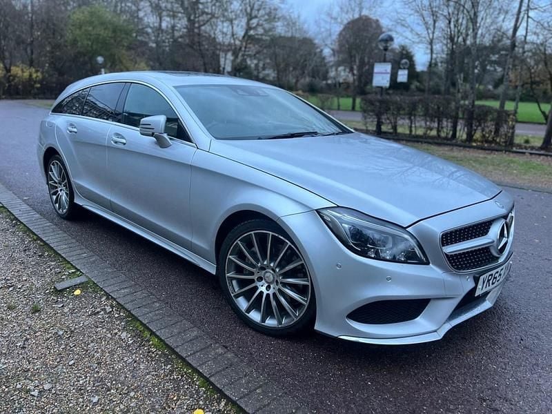 Silver Used 2015 Mercedes CLS350 AMG Line Premium Plus Estate | £13,000 (Fair price) - Image 1/4