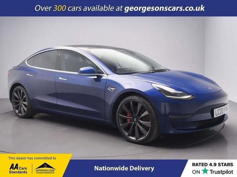 Blue Used 2020 Tesla Model 3 Performance Sedan | £17,750 (Good price) - Image 1/4