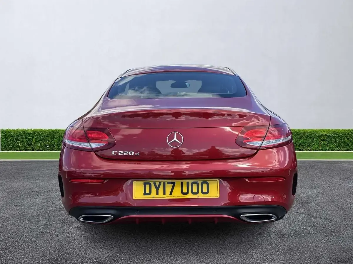 Used Mercedes C220 AMG line 2017 Red Coupe