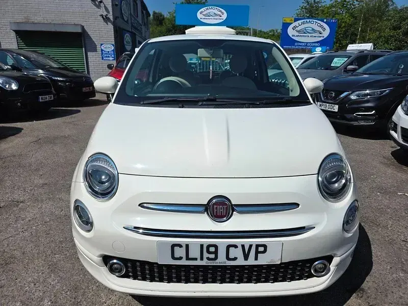 Used Fiat 500 Lounge 2019 White Hatchback