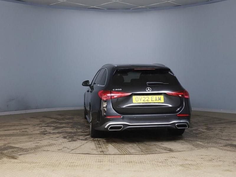 Used Mercedes C200 AMG line 2022 Black Estate