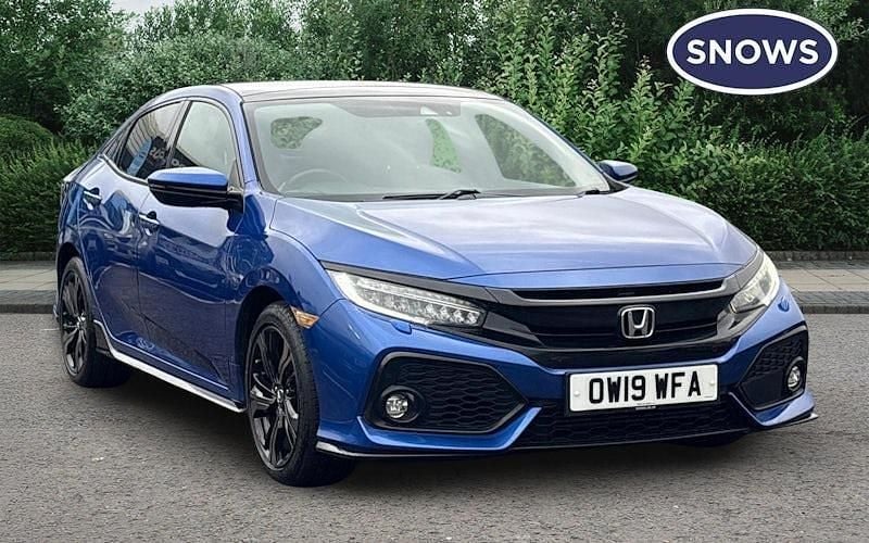 Used Honda Civic Sport Plus 182 HP (133 kW) 2019 Blue Hatchback