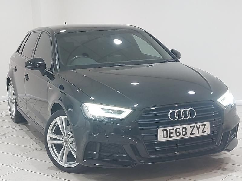 Used Audi A3 S-Line 150 HP (110 kW) 2018 Black Sedan