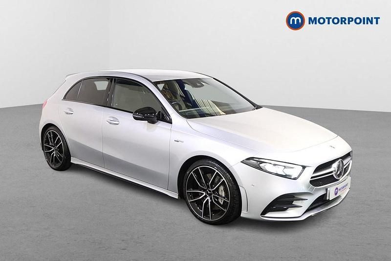 Silver Used 2021 Mercedes A35 AMG Premium Hatchback | £25,899 (Fair price) - Image 1/4