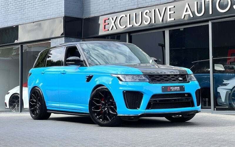 Blue Used 2021 Land Rover Range Rover Sport SVR SUV | £53,950 (Fair price) - Image 1/4