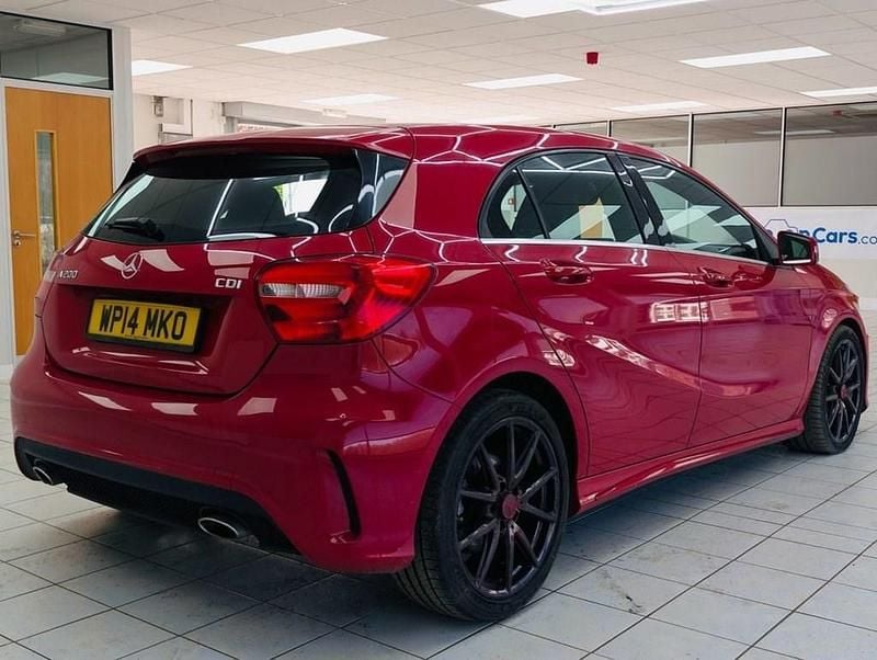 Used Mercedes A200 AMG 136 HP (100 kW) 2014 Red Hatchback