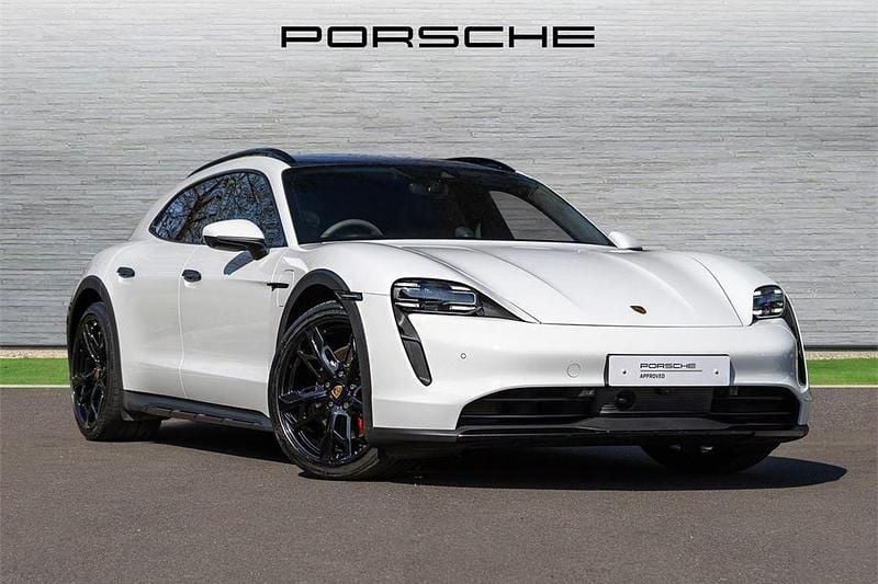 White Used 2023 Porsche Taycan Cross Turismo Sedan | £66,990 (Expensive) - Image 1/4