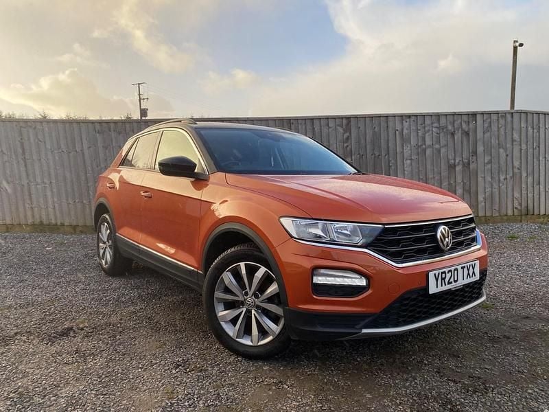 Used VW T-Roc Design 150 HP (110 kW) 2020 Orange SUV