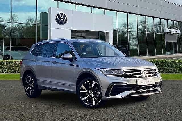 Silver Used 2024 VW Tiguan Allspace R-line SUV | £34,492 (A bit pricey) - Image 1/4