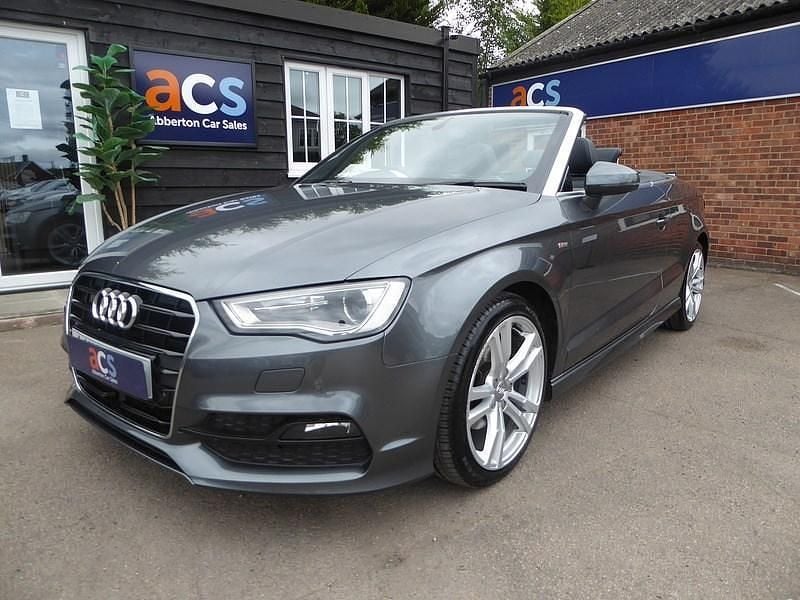 Grey Used 2015 Audi A3 Cabriolet S-Line Cabriolet | £11,495 (Fair price) - Image 1/3