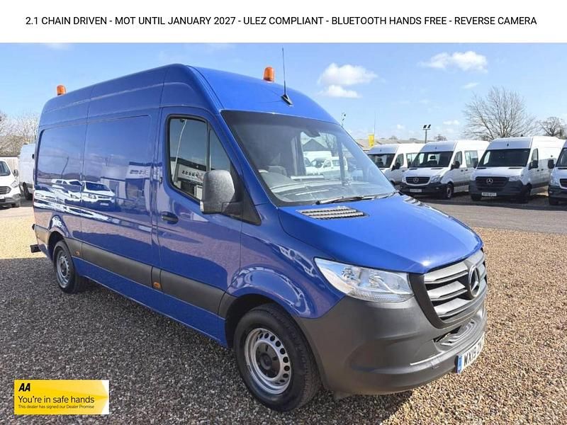 Used Mercedes Sprinter 143 HP (105 kW) 2019 Blue Van