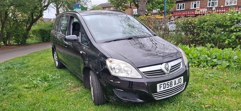 Used Vauxhall Zafira 115 HP (84 kW) 2009 Black MPV