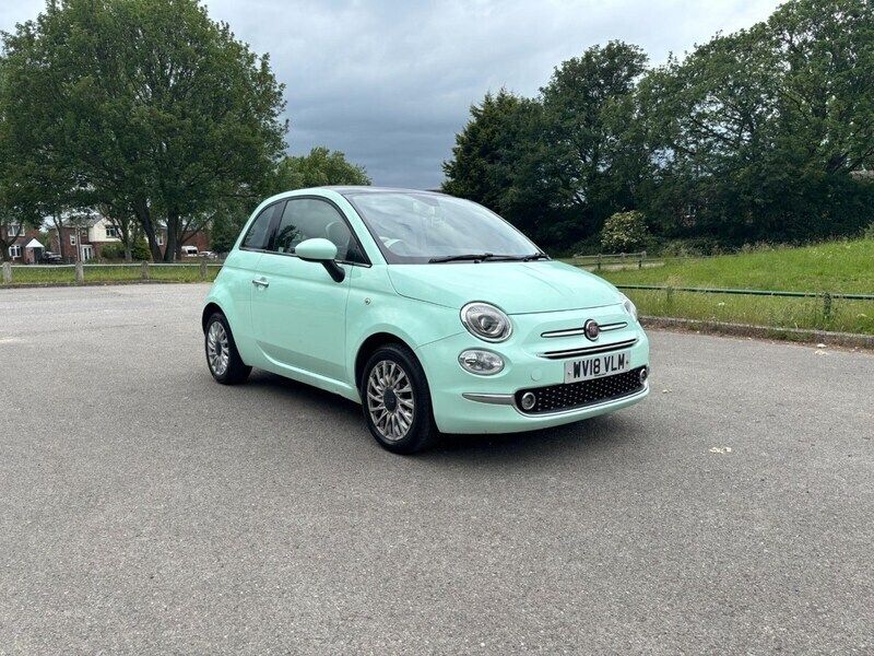 Green Used 2018 Fiat 500 Lounge Hatchback | £4,995 (Fair price) - Image 1/4
